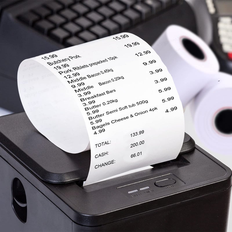 SJPACK Thermal Paper 3 1/8 x 230ft Pos Receipt Paper, 10 Rolls Cash Register Roll TM-T88 T-20 T-90 SRP-350 370 - Image 4